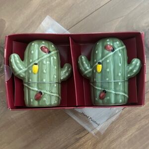 Cactus-Themed Salt and Pepper Shakers